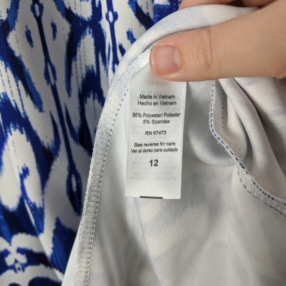 Zarr Collection Scuba Fit and Flare Dress Size 12 - Picture 5 of 6